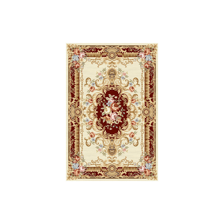 Elegant Floral Woven Area Rug