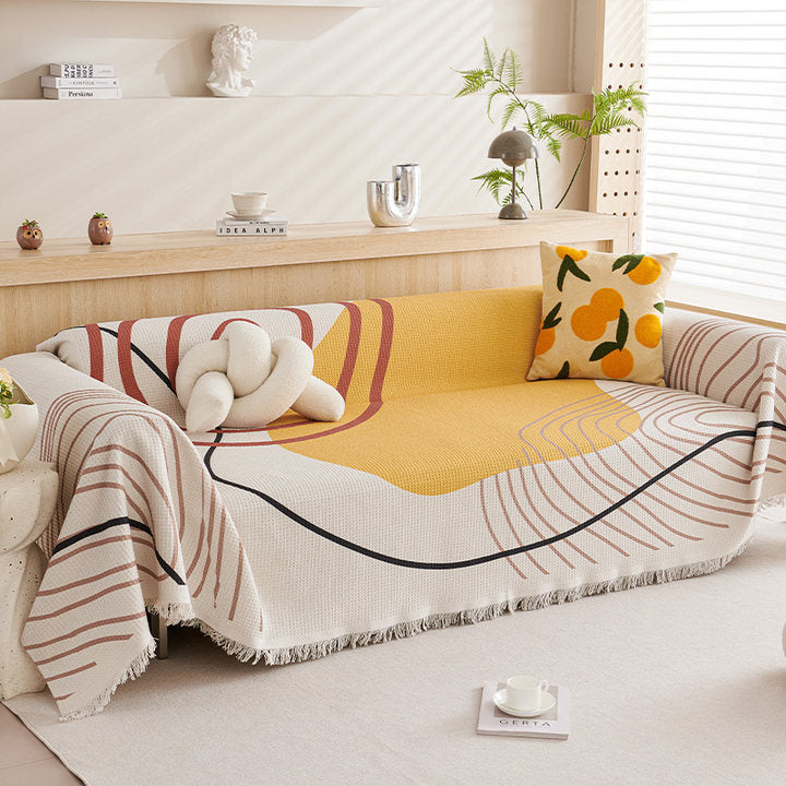 Modern Abstract Sofa Throw Blanket