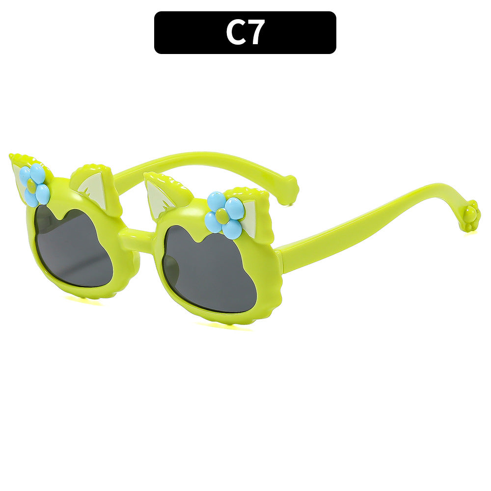 Playful Bunny-Themed Round Sunglasses