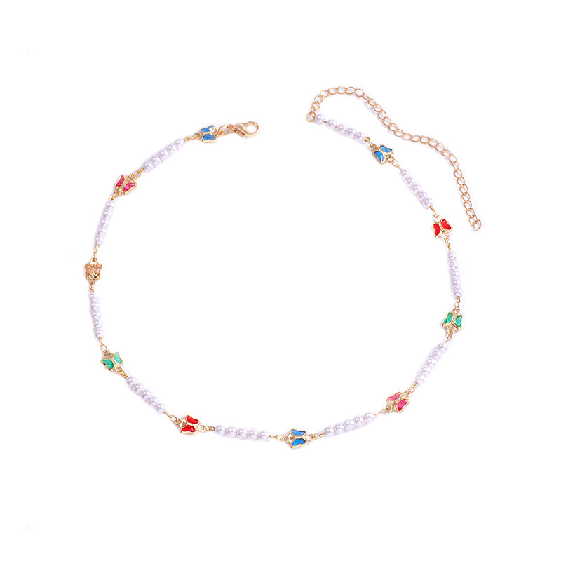 Decorative Pearl and Butterfly Eyewear Chain Kalsten