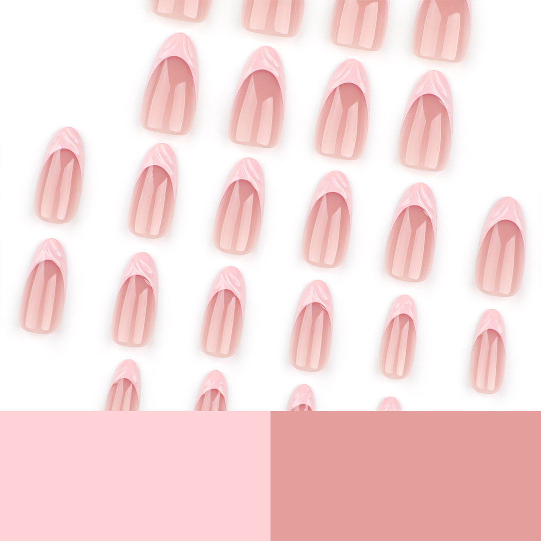 Nail art in elegant French tip design Kalsten
