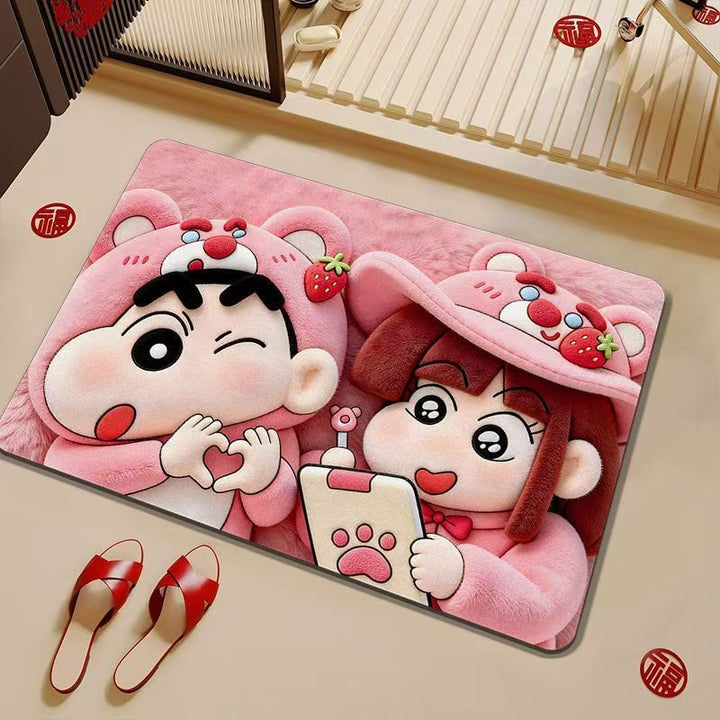 Plush Cartoon Theme Bath Mat