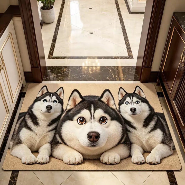 Corgi-Themed Plush Area Rug Kalsten
