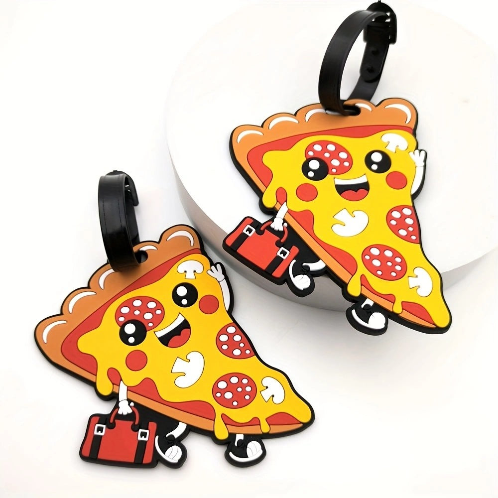 Playful Pizza Slice Luggage Tag Kalsten
