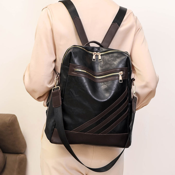Fashionable Leather Backpack Kalsten