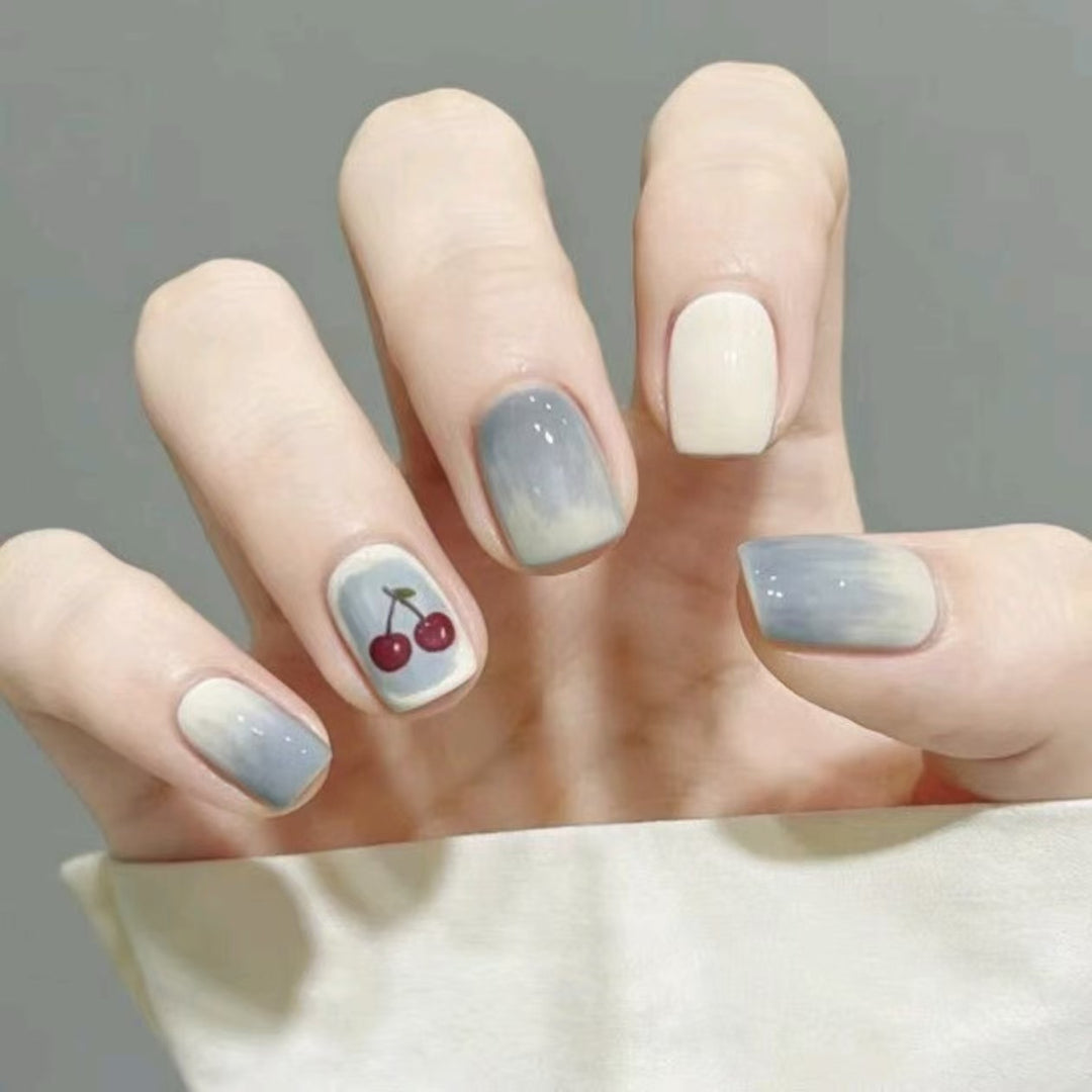 Artistic Nail Art Set with Cherry Design Kalsten