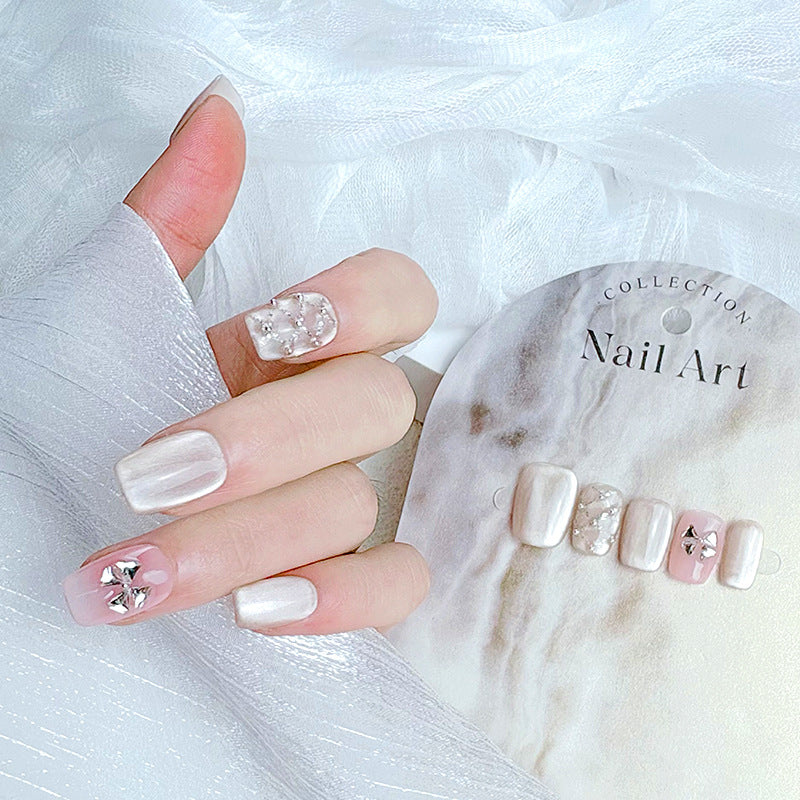 Elegant French Tip Press-On Nails Kalsten