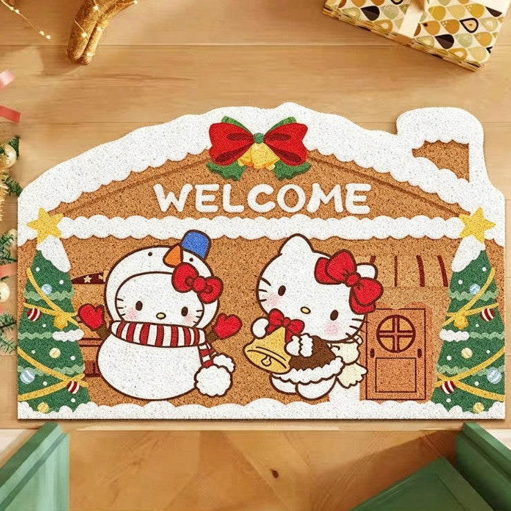 Whimsical Holiday Themed Doormat Kalsten