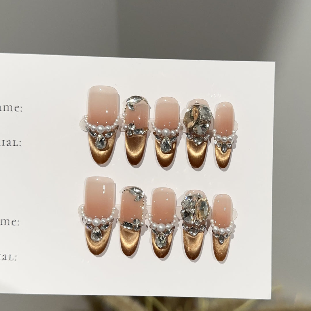 Elegant Press-On Nail Art Set