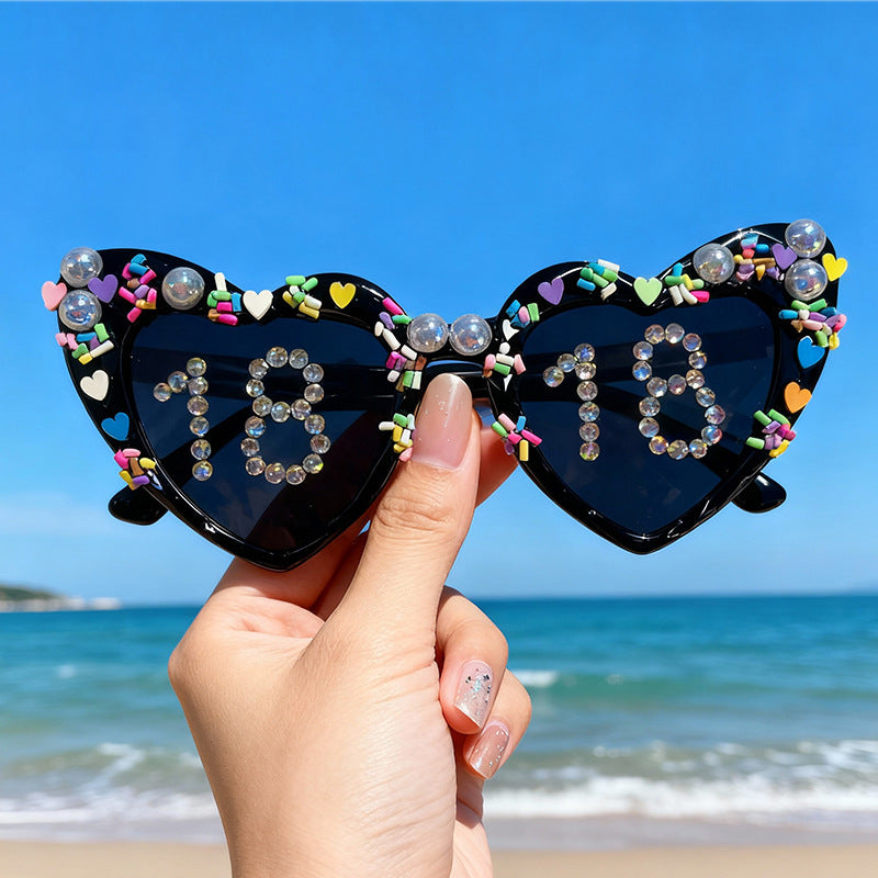 Fun Heart-Shaped Celebration Sunglasses Kalsten