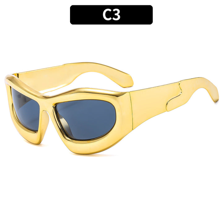 Futuristic Sport Shield Sunglasses