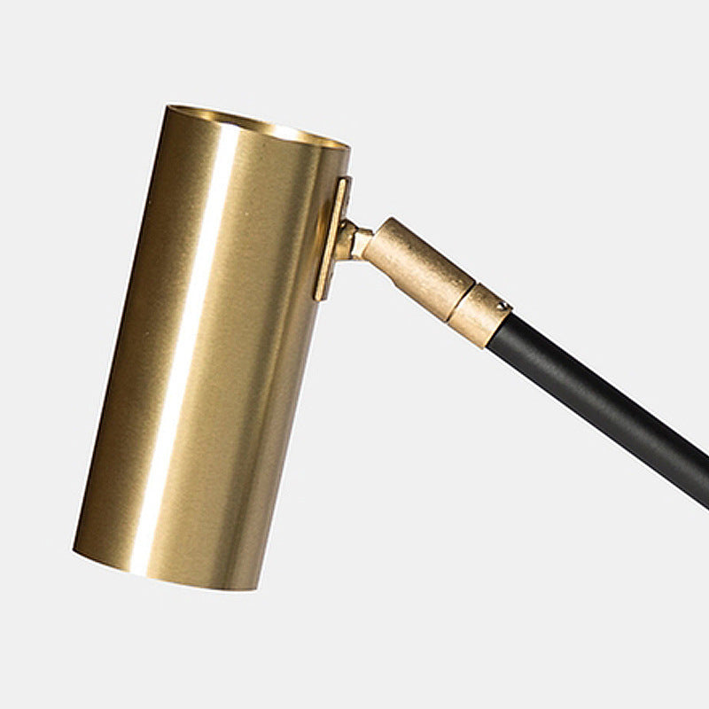Adjustable Desk Lamp with Gold Accent
