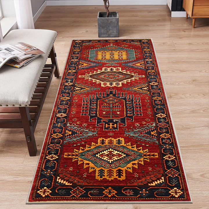 Vintage-Inspired Geometric Area Rug