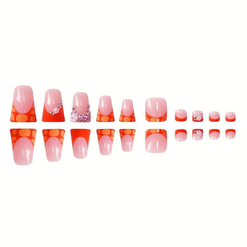 Artistic Floral-Inspired Press-On Nail Set Kalsten