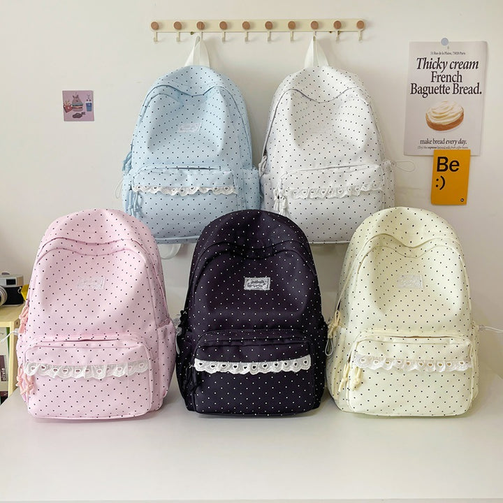 Cute Decorative Polka Dot Backpack Kalsten