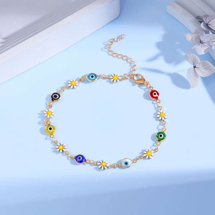 Charming Daisy and Evil Eye Bracelet Kalsten