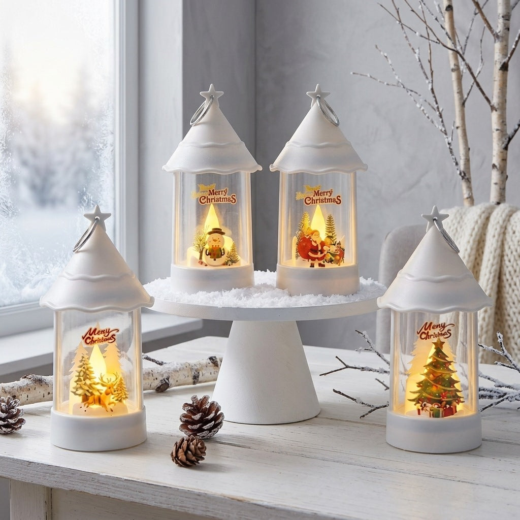 Christmas lantern with LED lighting