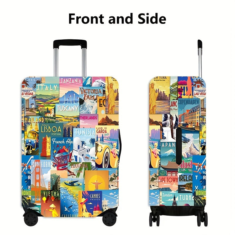 Vintage Travel-Inspired Hard Shell Suitcase Kalsten