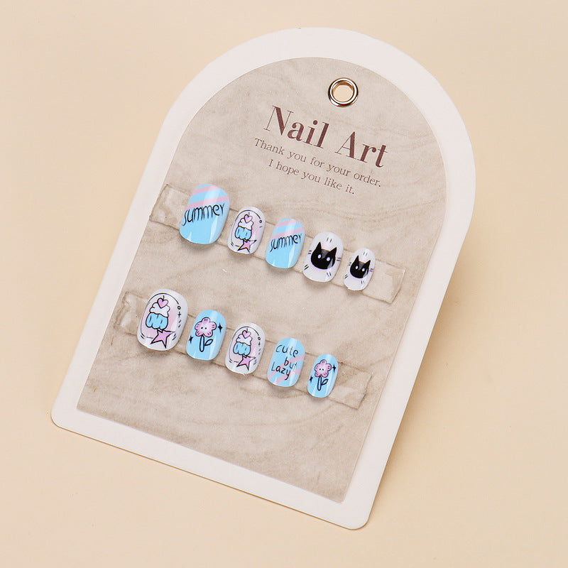 Fun-Themed Cartoon Press-On Nail Set Kalsten