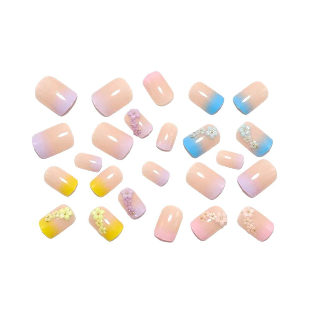 Artificial Nails in Stylish Flower Design Kalsten