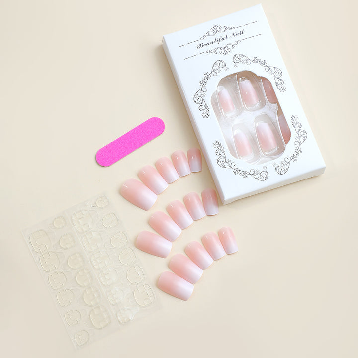 Premium Press-On Nail Kit with Natural Gradient Finish Kalsten