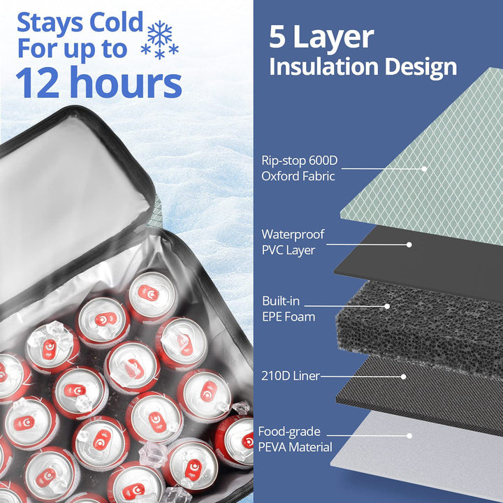 Multi-Purpose Insulated Cooler Tote Kalsten