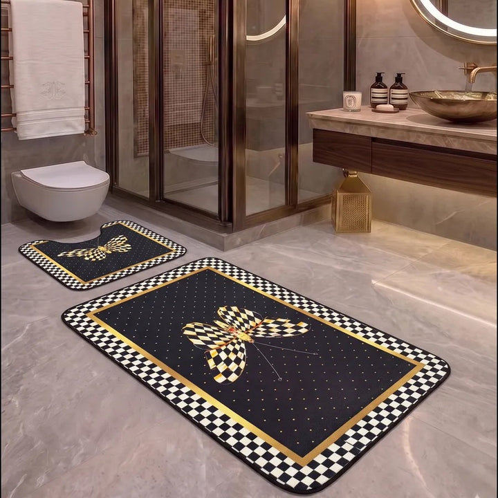 Soft and Absorbent Bathroom Mat Set Kalsten