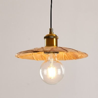 Rustic Wooden Pendant Light