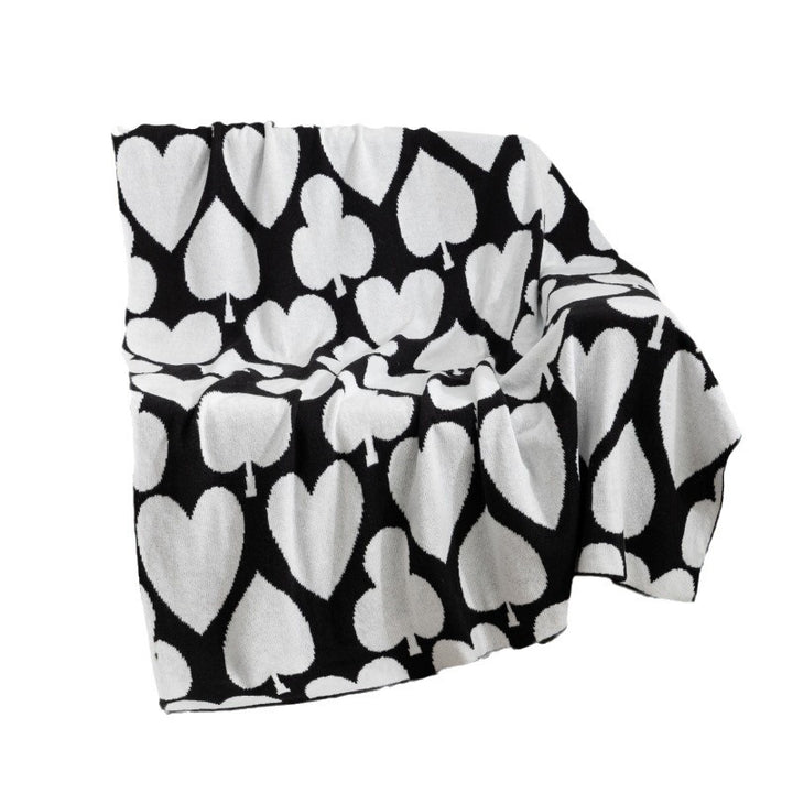 Plush Hearts Pattern Throw Blanket