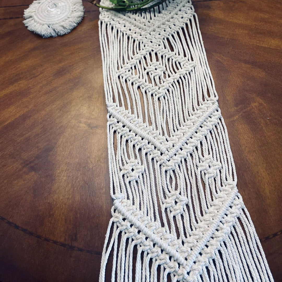Decorative Macrame Table Runner Kalsten