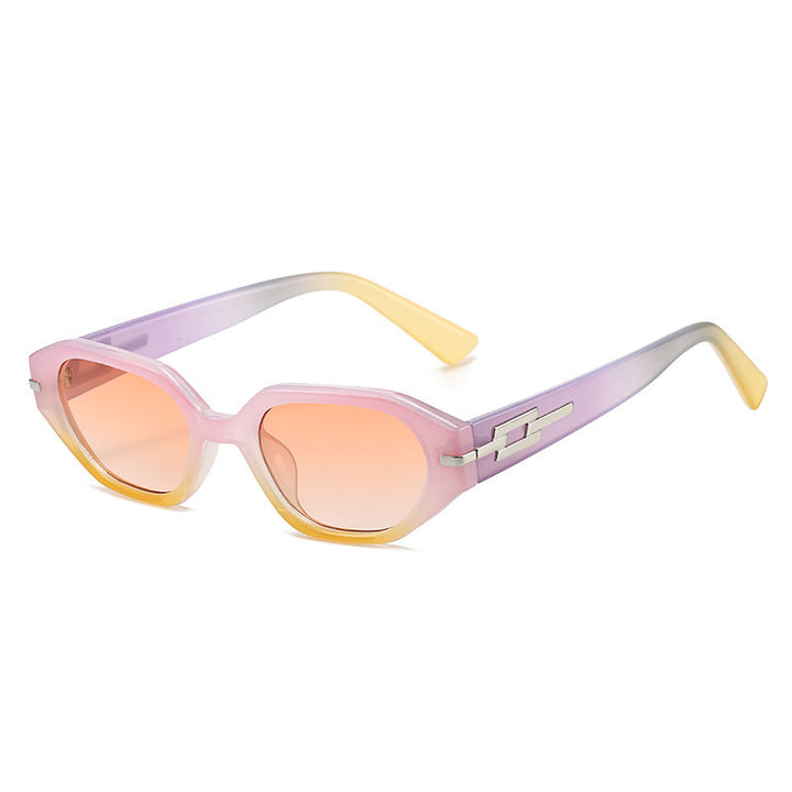 Elegant Retro Inspired Faceted Sunglasses Kalsten