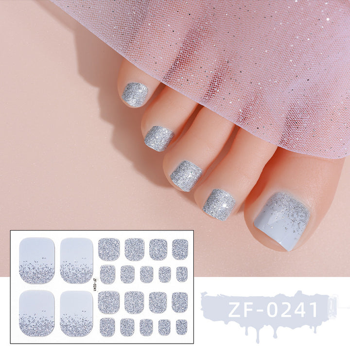 Sparkling Gel Toe Nail Wraps