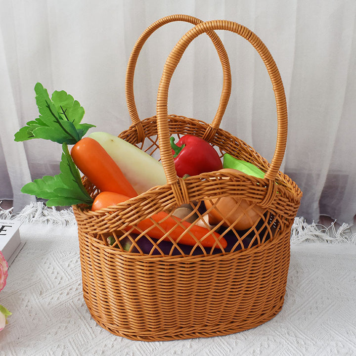 Handwoven Market Tote Basket Kalsten