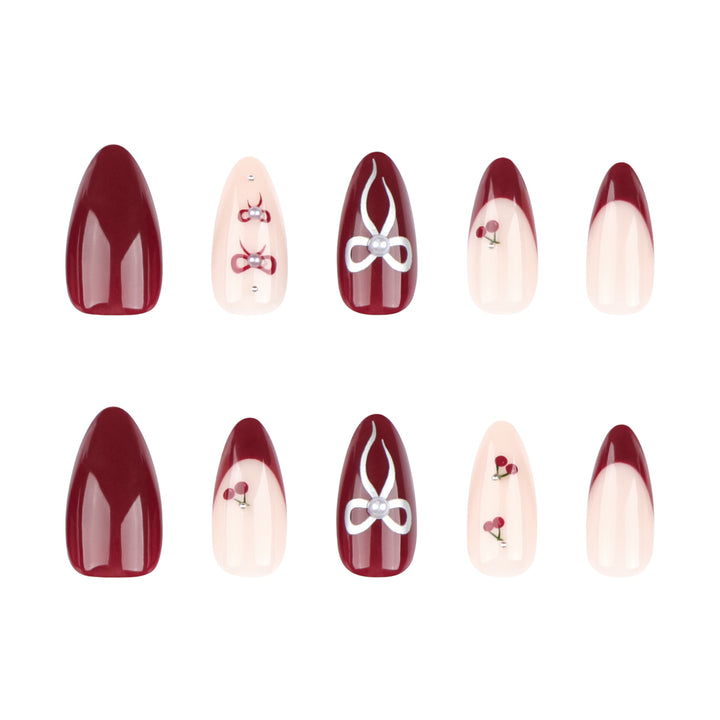 Glamorous stiletto nails with delicate accents Kalsten