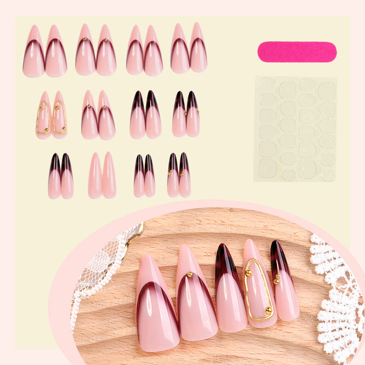 Elegant Sculpted Stiletto Press-On Nails Kalsten