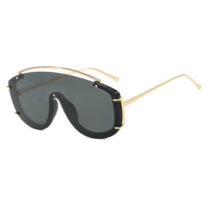 Women's masculine sunglasses with fashionable gradients and golden details Kalsten