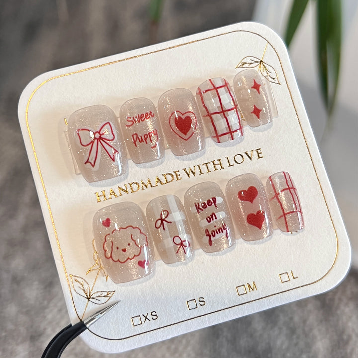 Artificial nail art with cute designs Kalsten