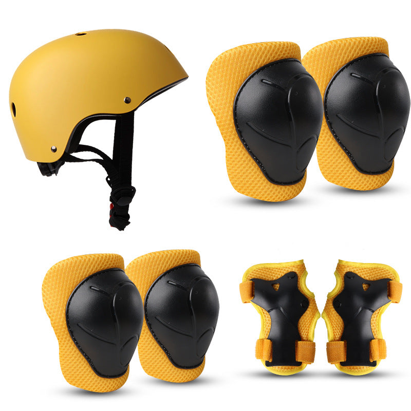 Children's Colorful Safety Helmet and Protective Gear Set Kalsten