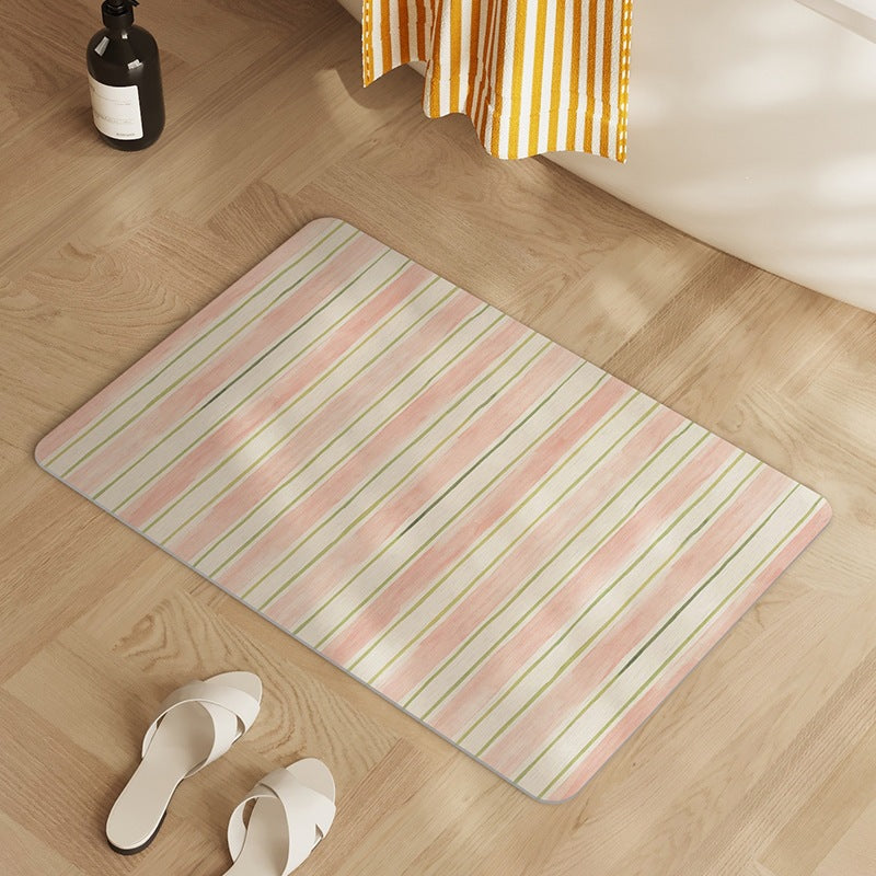 Stylish Striped Bath Mat