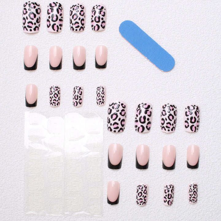 Trendy Animal Print Press-On Nails Kalsten