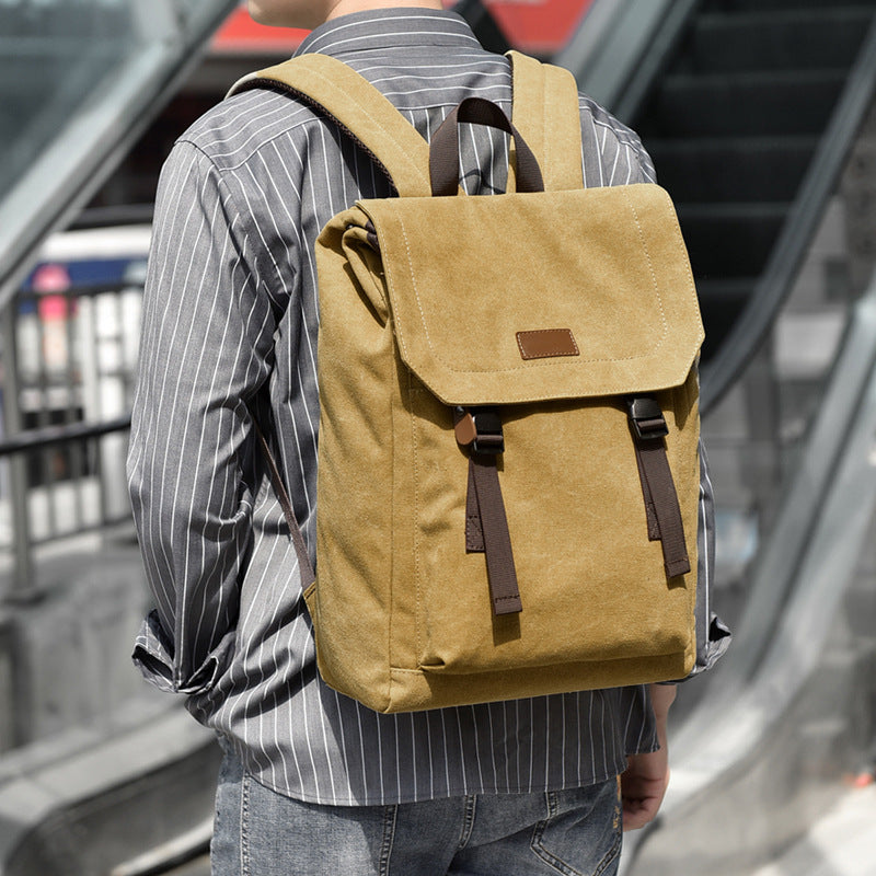 Vintage Style Canvas Backpack Kalsten
