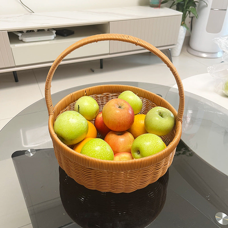 Handwoven Natural Decorative Basket Kalsten