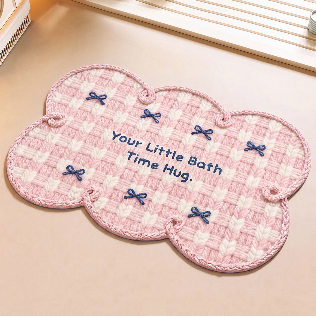 Cloud-Shaped Decorative Bath Mat