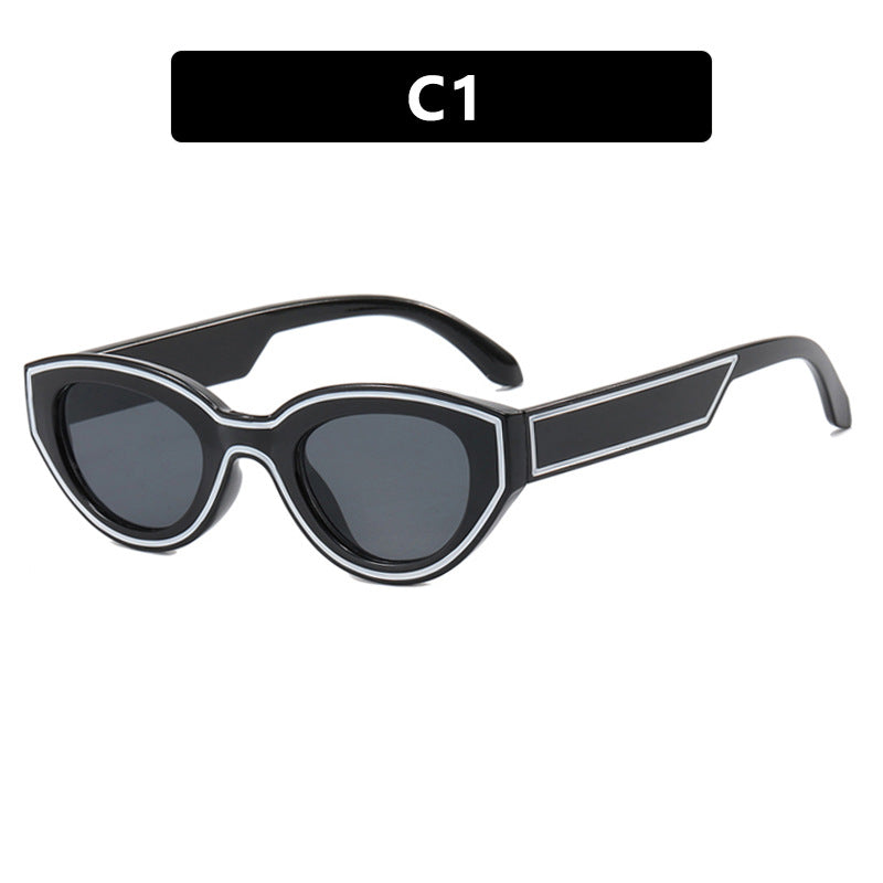 Women Cat-Eye Sunglasses with sturdy transparent frame and protective UV filter Kalsten