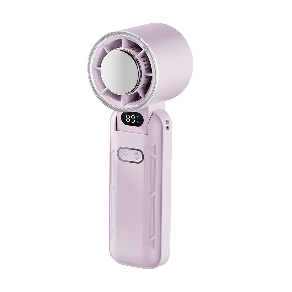 Ladies portable mini fan with USB charging function and digital display Kalsten