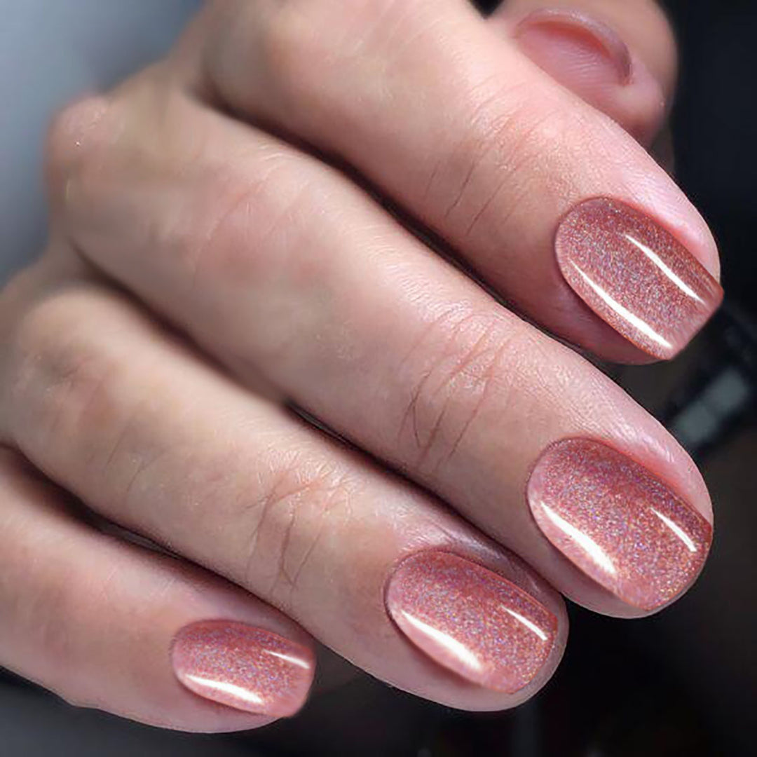 Glittery Press-On Toenail Set Kalsten