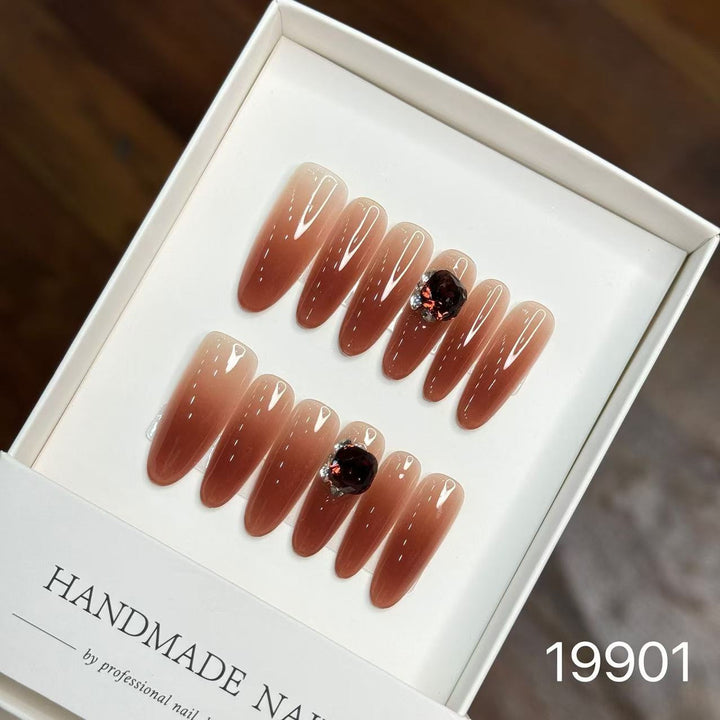 Artistic Handmade Press-On Nail Set