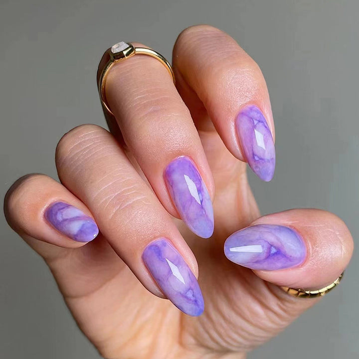 Artistic Marble Press-On Nail Tips Kalsten