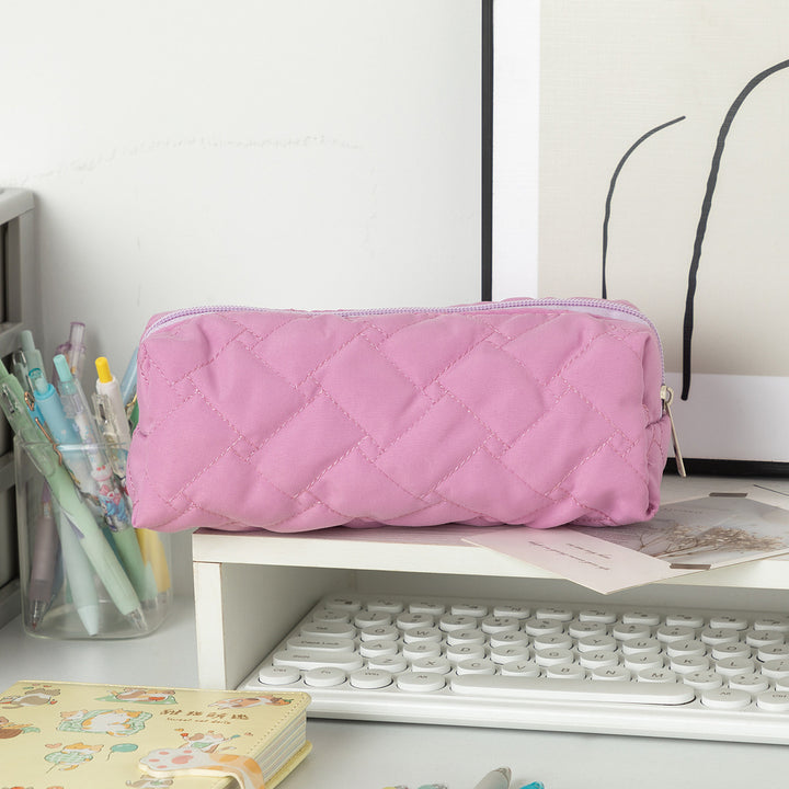 Quilted Textured Pencil Case Kalsten