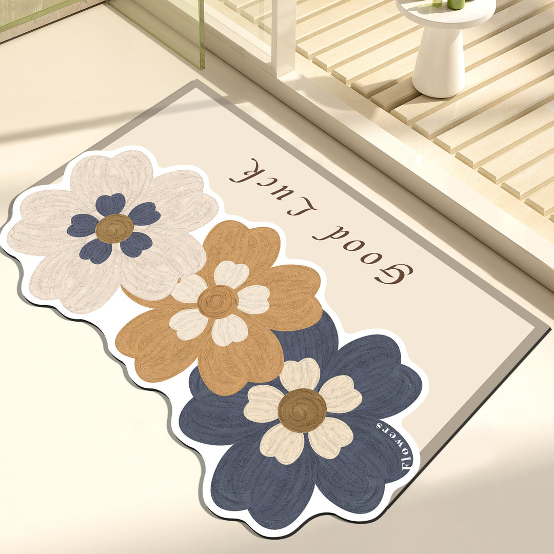 Artistic Floral Decorative Mat